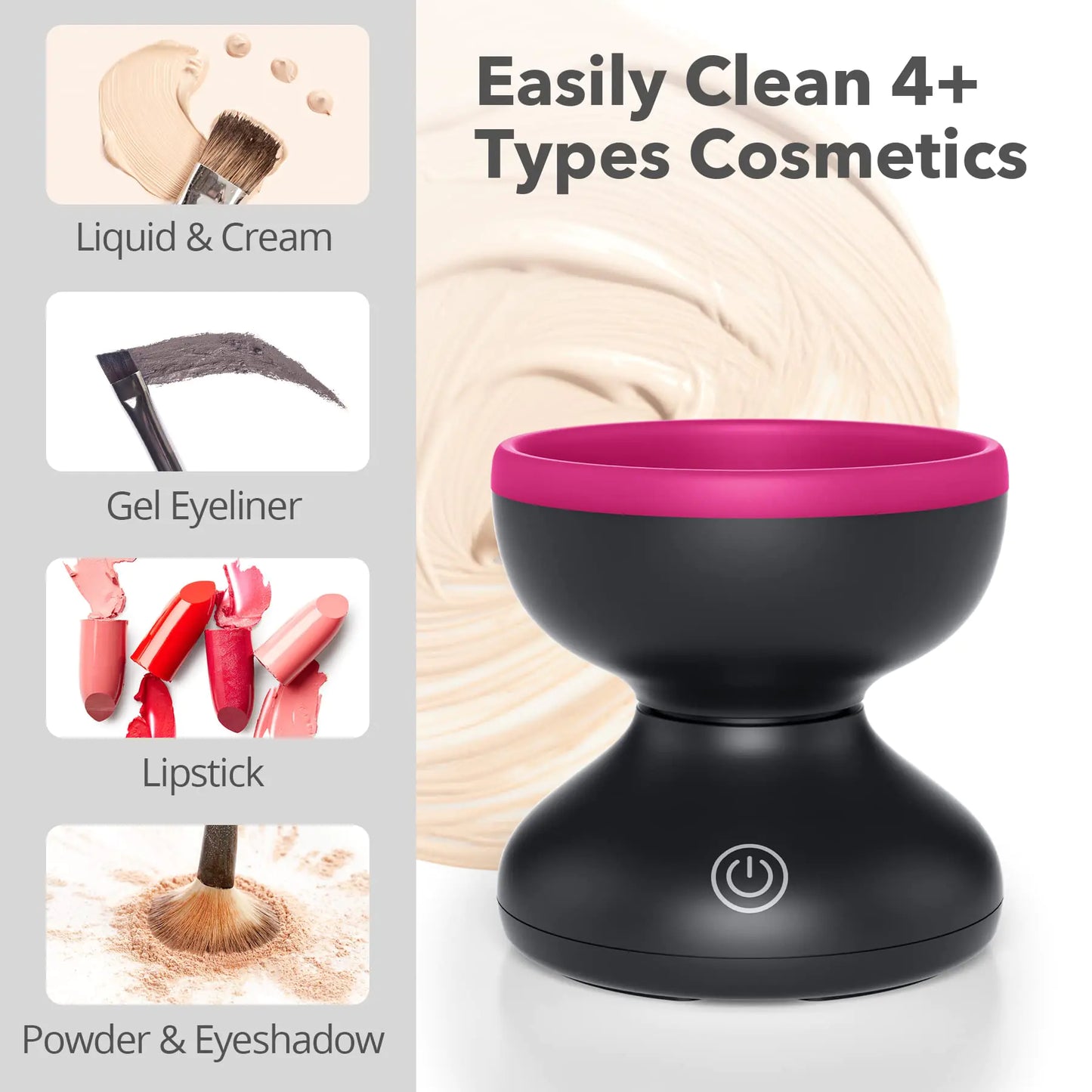 Electric Rotating Makeup Brush Cleaner